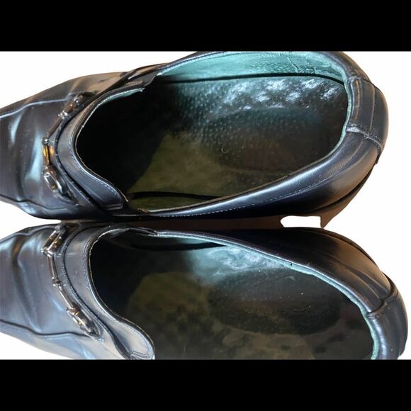 Todd Welsh Men\'s Horse bit Loafers Shoes, Black, Leather, Pre-Owned Size 13 D main image 15